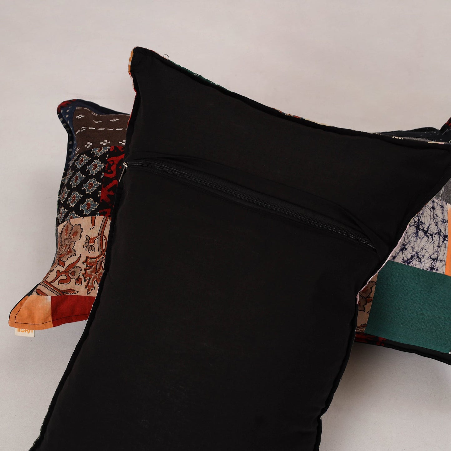 Multicolor - set of 2 patchwork cotton pillow cover 11