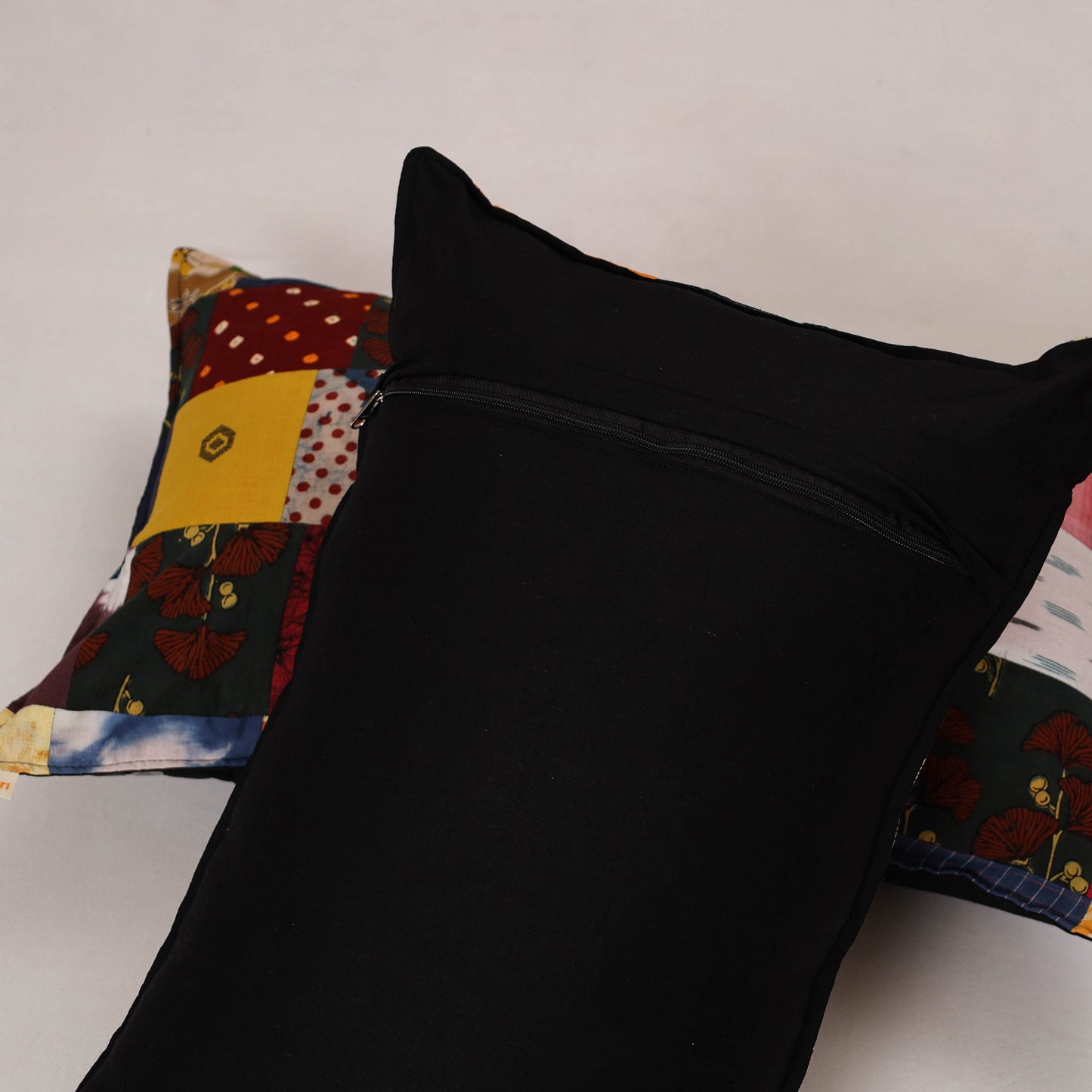 Multicolor - set of 2 patchwork cotton pillow cover 12