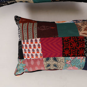 Multicolor - set of 2 patchwork cotton pillow cover 14