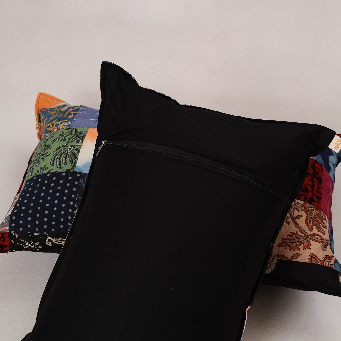 Multicolor - set of 2 patchwork cotton pillow cover 14