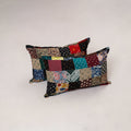 Multicolor - set of 2 patchwork cotton pillow cover 15