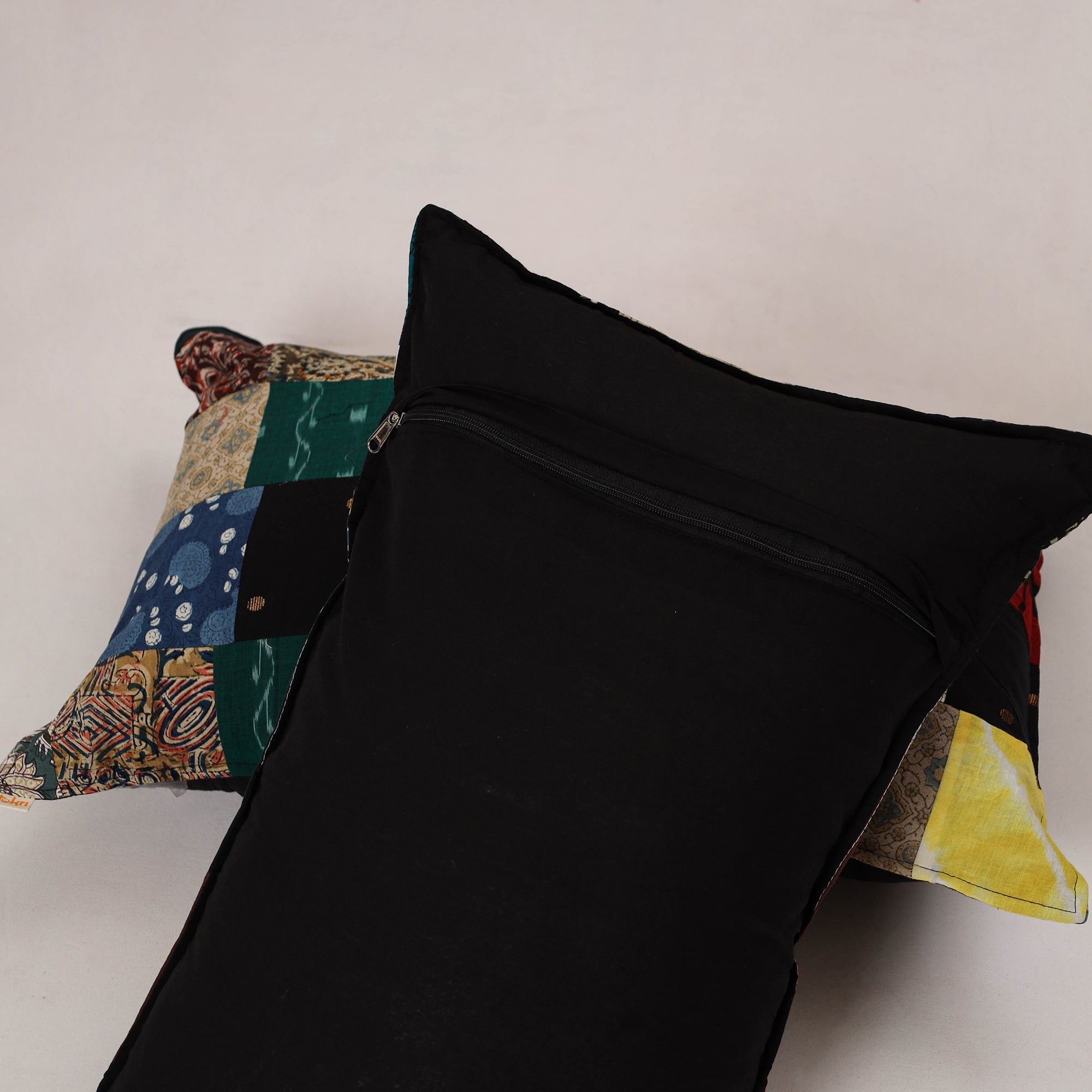 Multicolor - set of 2 patchwork cotton pillow cover 15