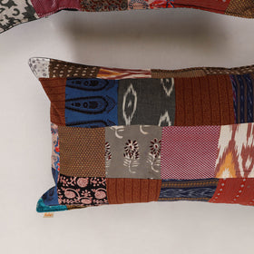 Multicolor - set of 2 patchwork cotton pillow cover 16