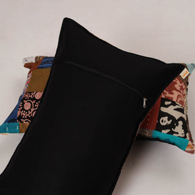 Multicolor - set of 2 patchwork cotton pillow cover 16