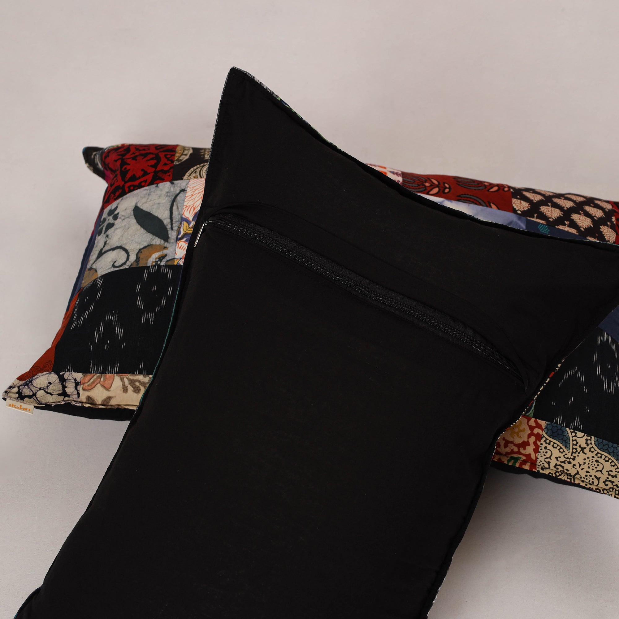 Multicolor - set of 2 patchwork cotton pillow cover 17