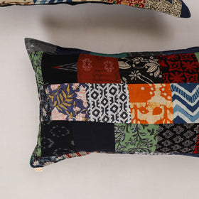 Multicolor - set of 2 patchwork cotton pillow cover 17