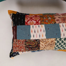 Multicolor - set of 2 patchwork cotton pillow cover 19