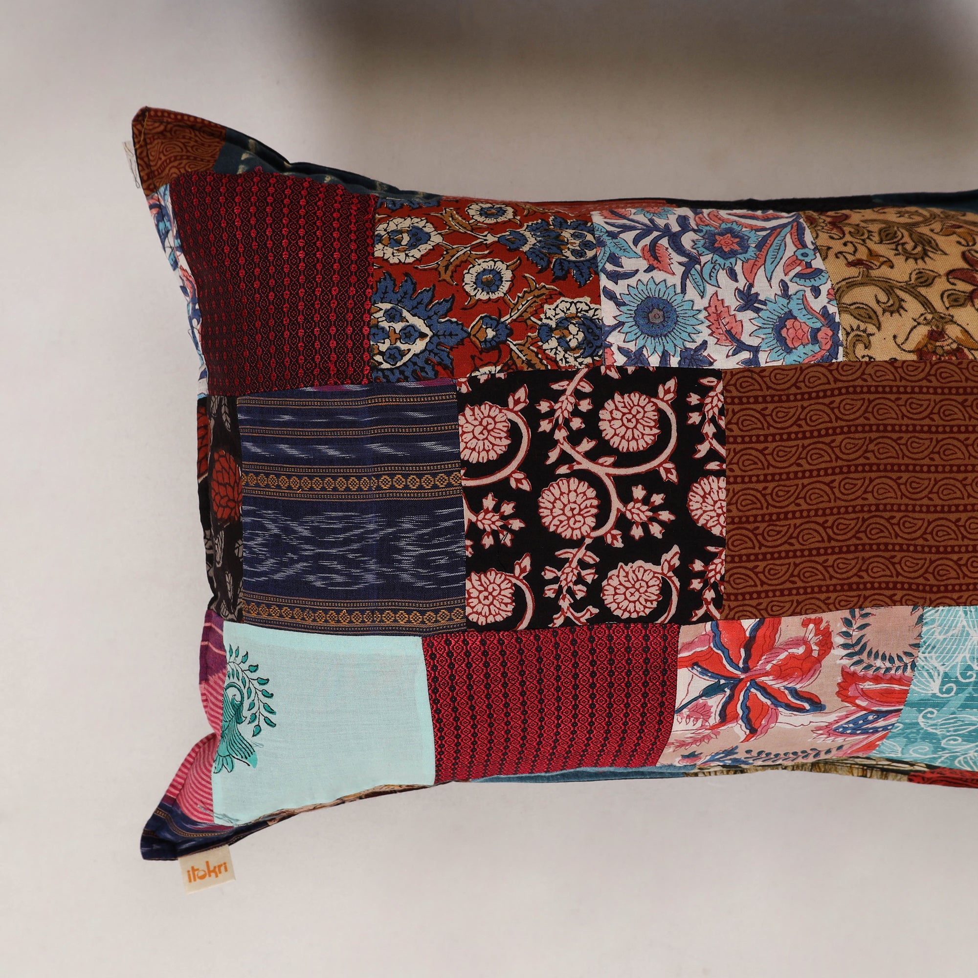 Multicolor - set of 2 patchwork cotton pillow cover 20