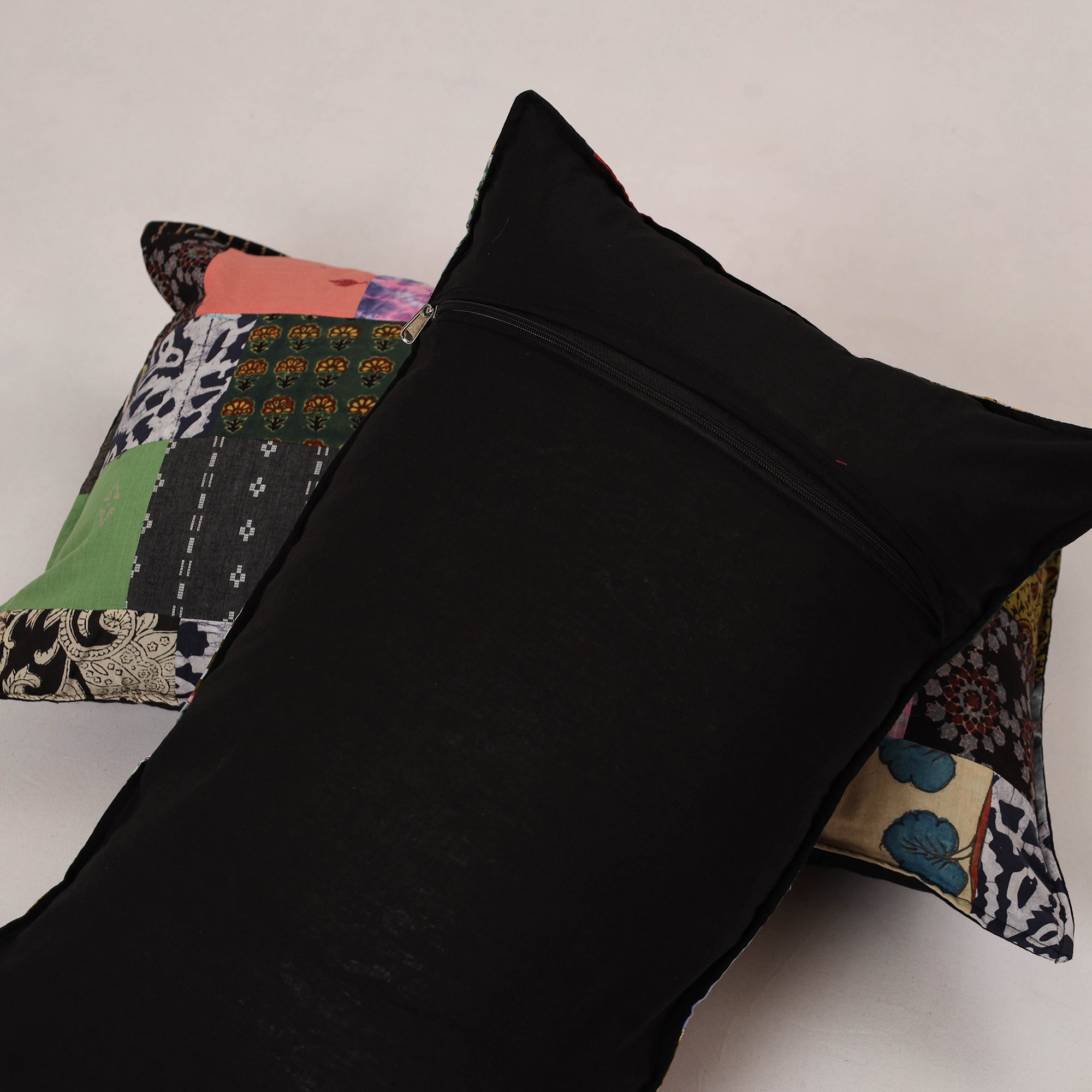 Multicolor - set of 2 patchwork cotton pillow cover 22