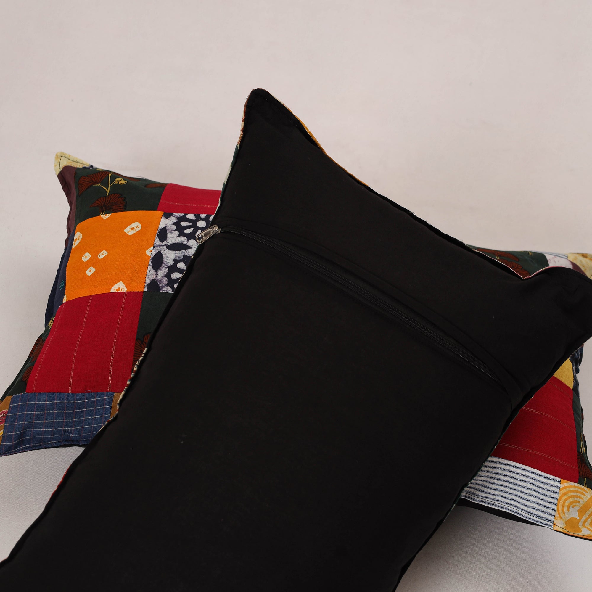 Multicolor - set of 2 patchwork cotton pillow cover 23