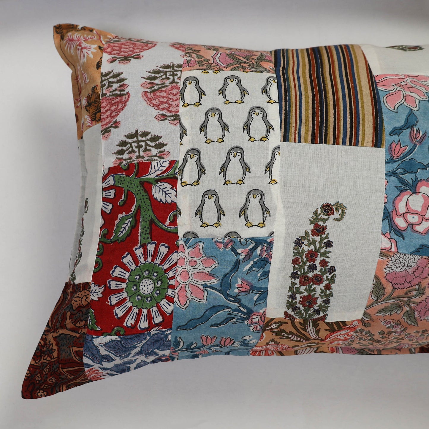 Multicolor - set of 2 patchwork cotton pillow covers 10