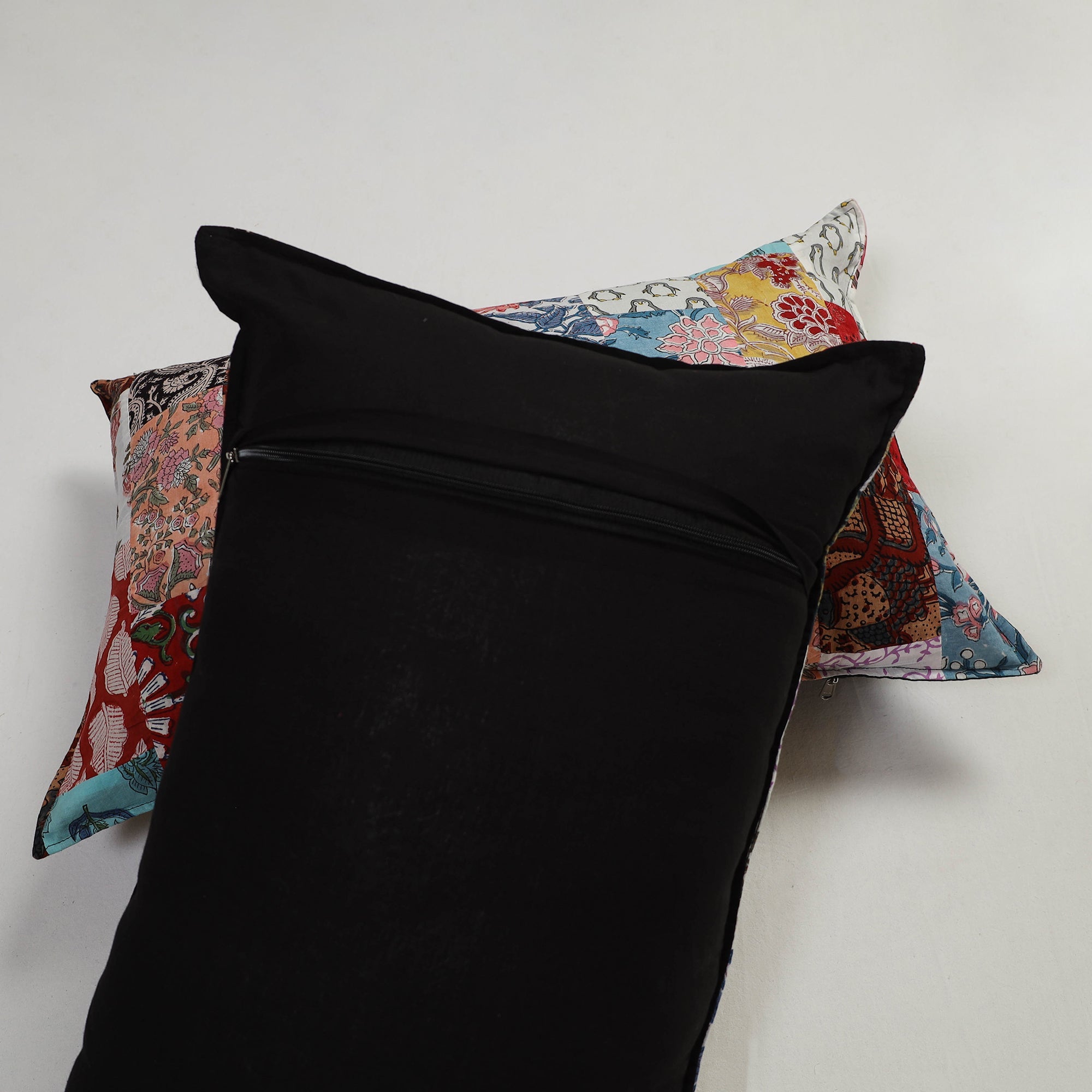 Multicolor - set of 2 patchwork cotton pillow covers 10