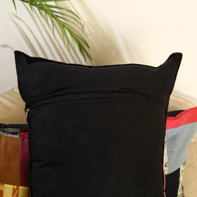 Multicolor Set of 2 Patchwork Cotton Pillow Covers