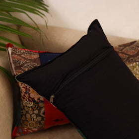 Set of 2 patchwork pillow covers 02 - handcrafted