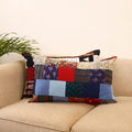 Set of 2 patchwork pillow covers 04 - handcrafted