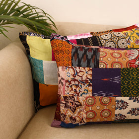 Set of 2 patchwork pillow covers 04 - handcrafted