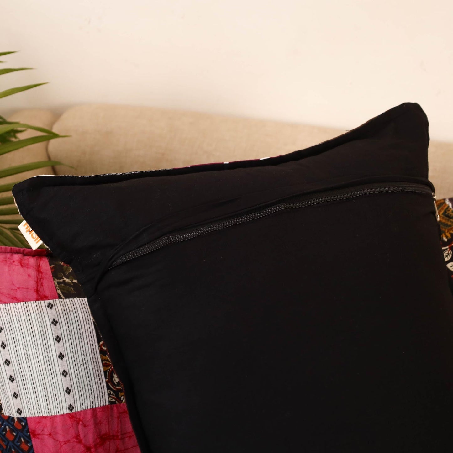 Set of 2 patchwork pillow covers 06 - handcrafted