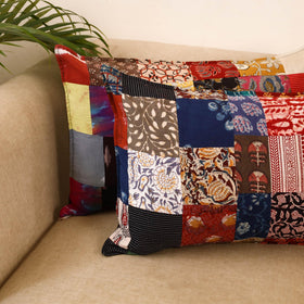 Set of 2 patchwork pillow covers 07 - handcrafted