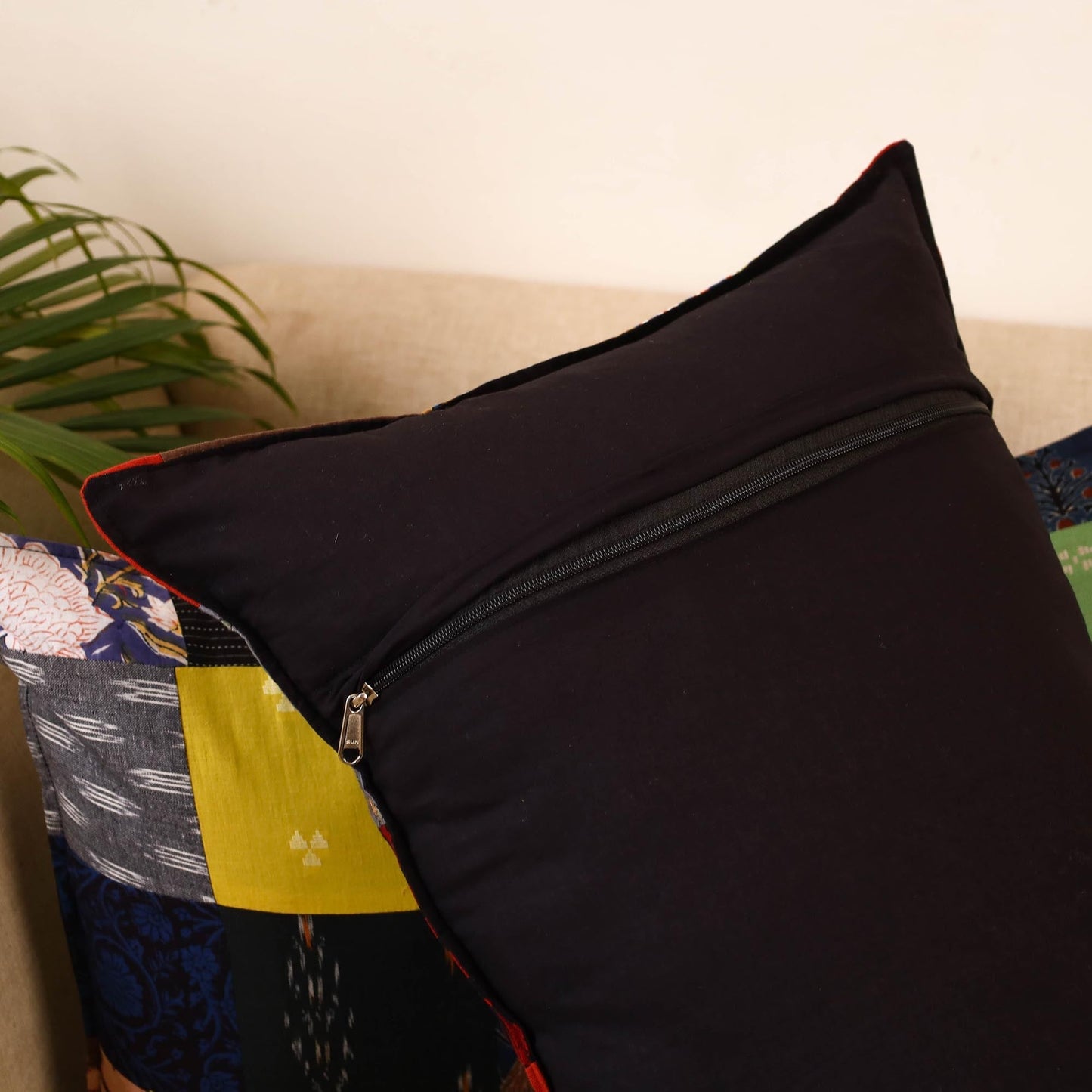 Set of 2 patchwork pillow covers 08 - handcrafted