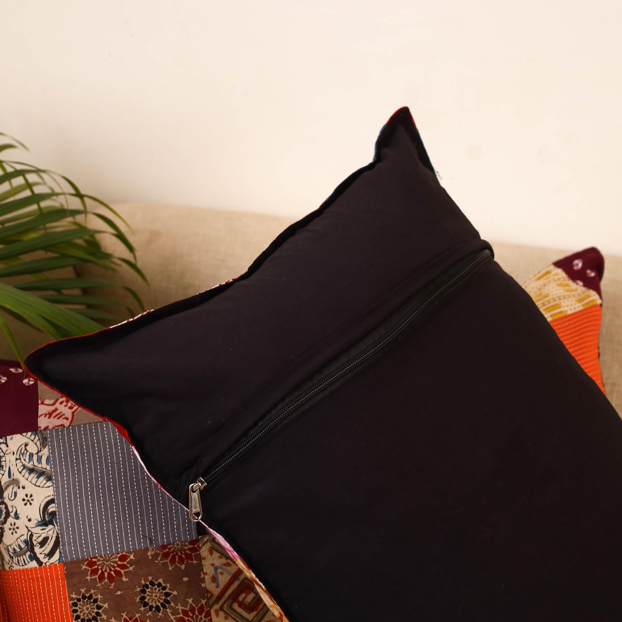 Set of 2 patchwork pillow covers 09 - handcrafted