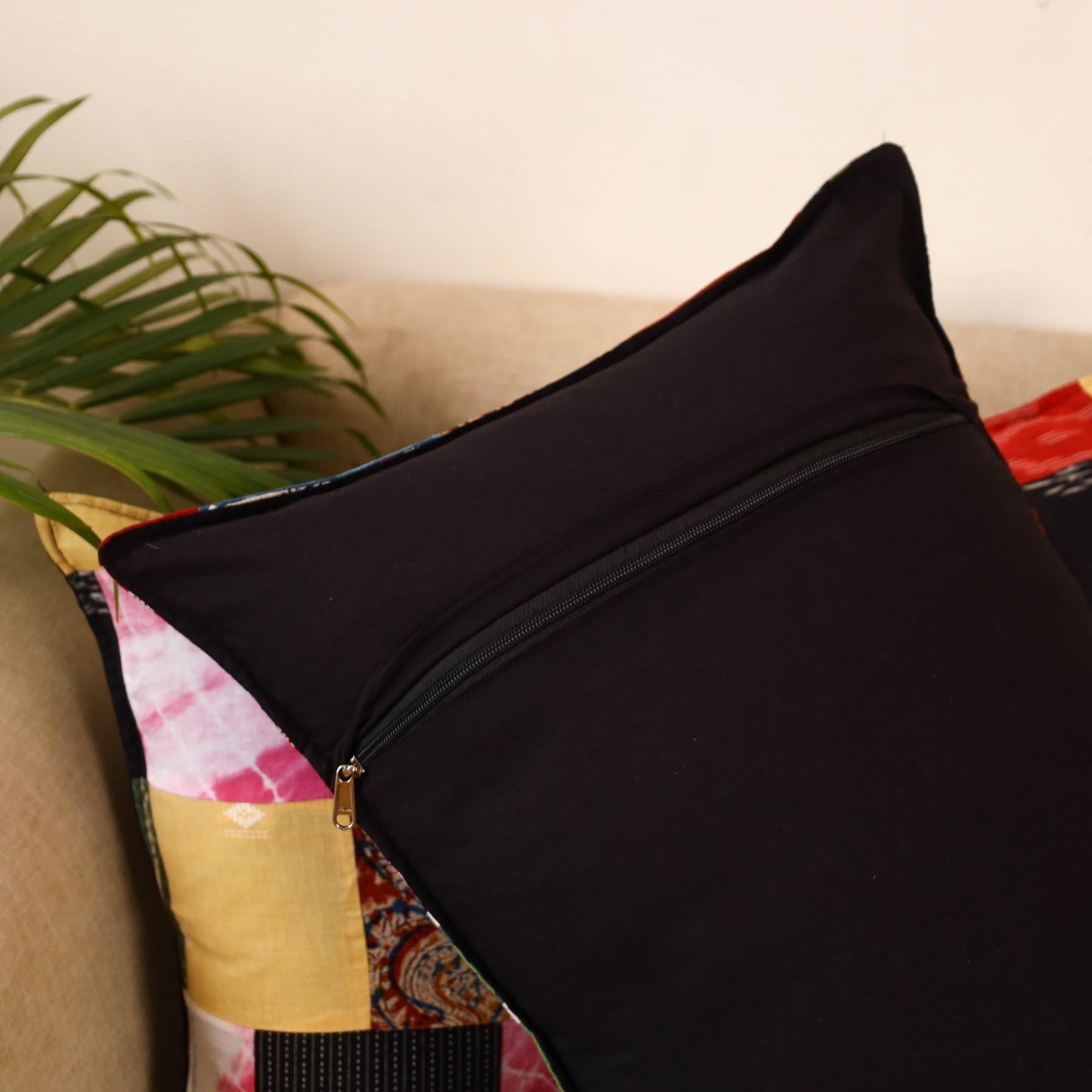 Set of 2 patchwork pillow covers 11 - handcrafted