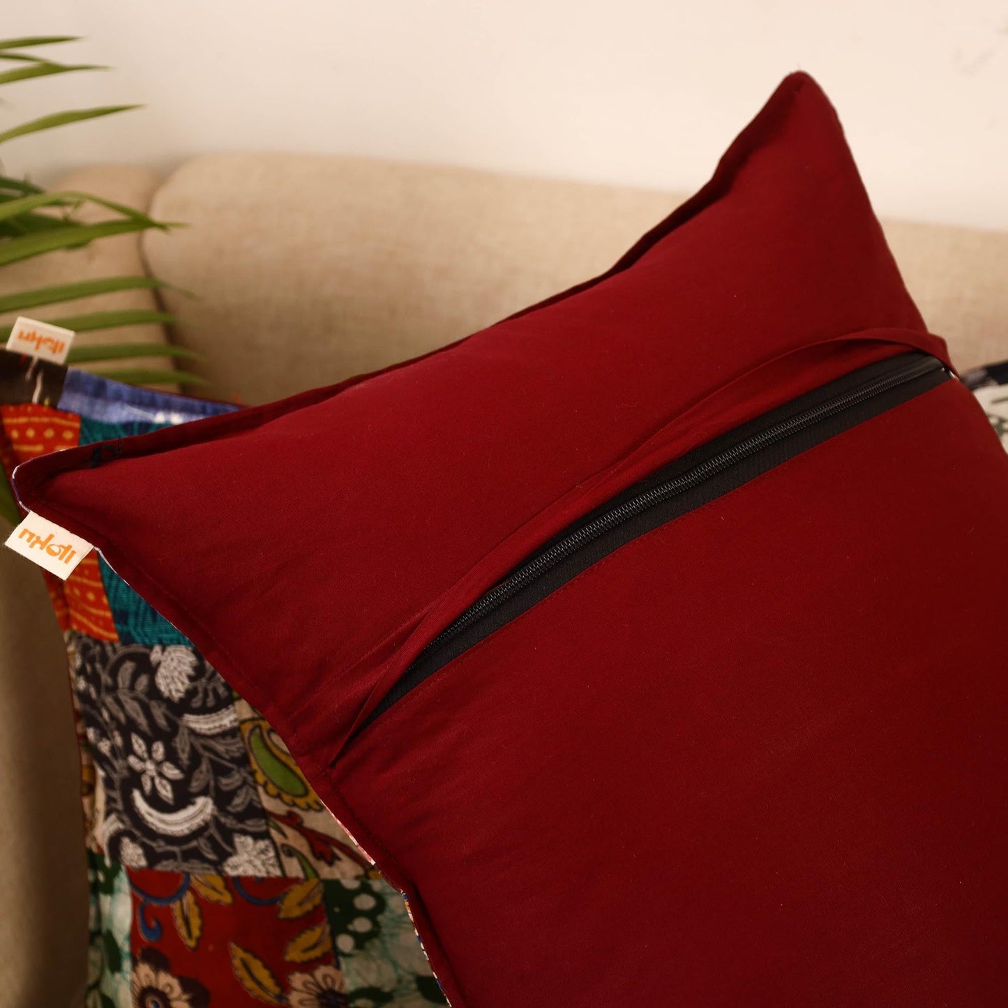 Set of 2 patchwork pillow covers 11 - handcrafted