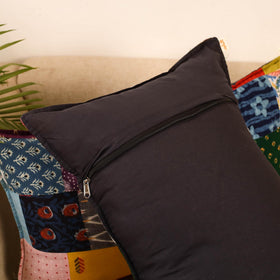 Set of 2 patchwork pillow covers 12 - handcrafted