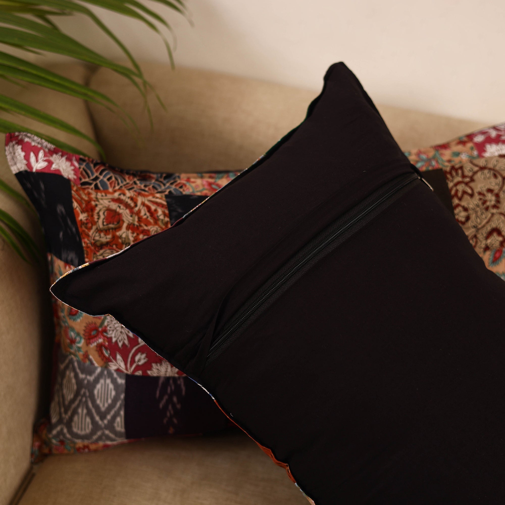 Set of 2 patchwork pillow covers 13 - handcrafted