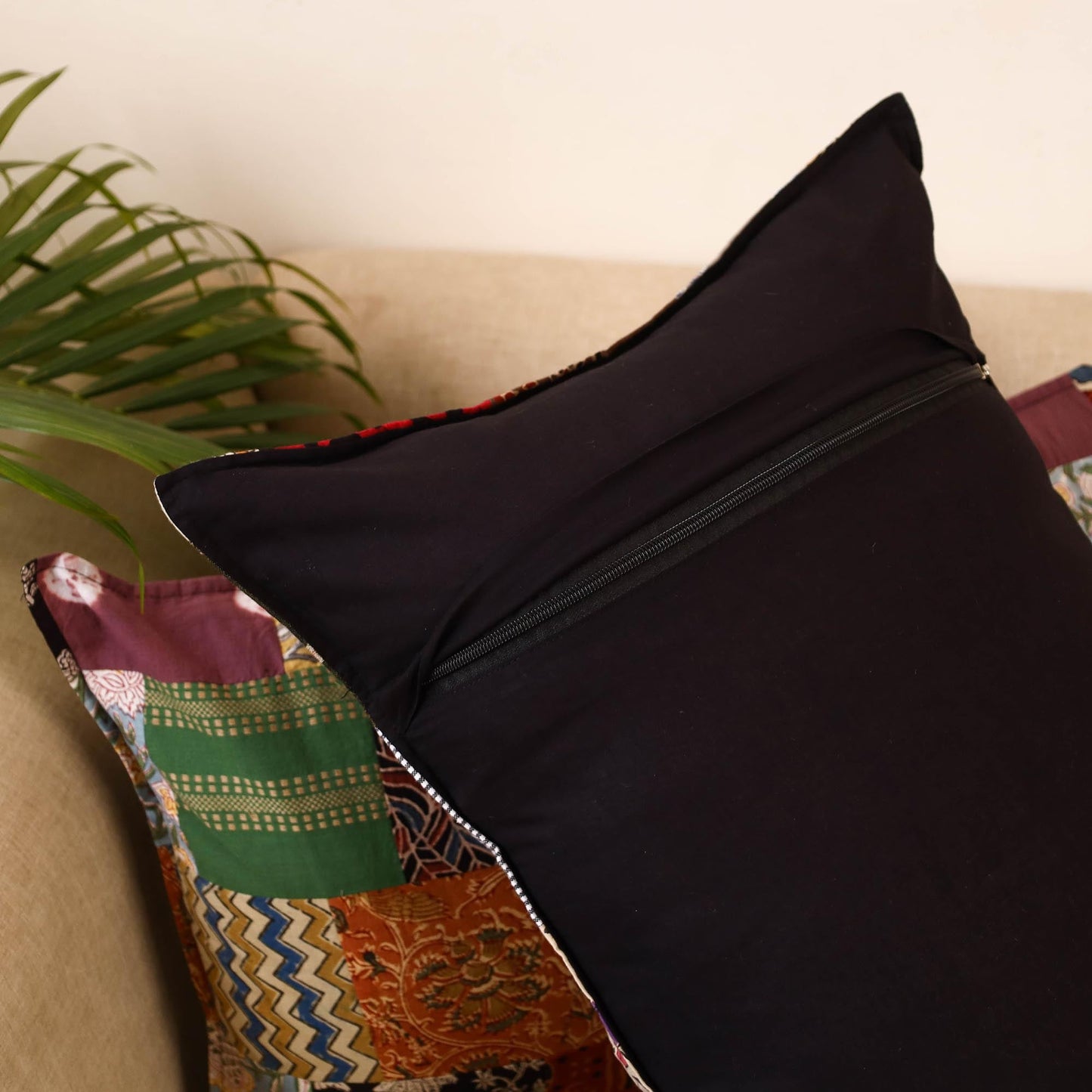 Set of 2 patchwork pillow covers 13 - handcrafted