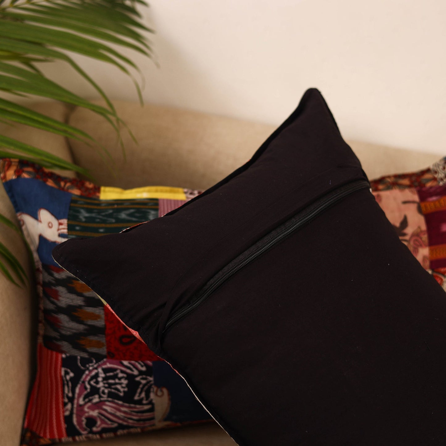 Set of 2 patchwork pillow covers 14 - handcrafted
