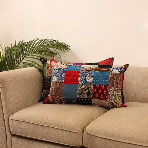 Set of 2 patchwork pillow covers 15 - handcrafted
