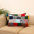 Set of 2 patchwork pillow covers 16 - handcrafted
