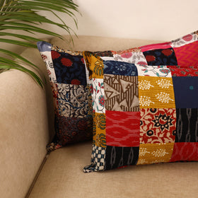 Set of 2 patchwork pillow covers 17 - handcrafted