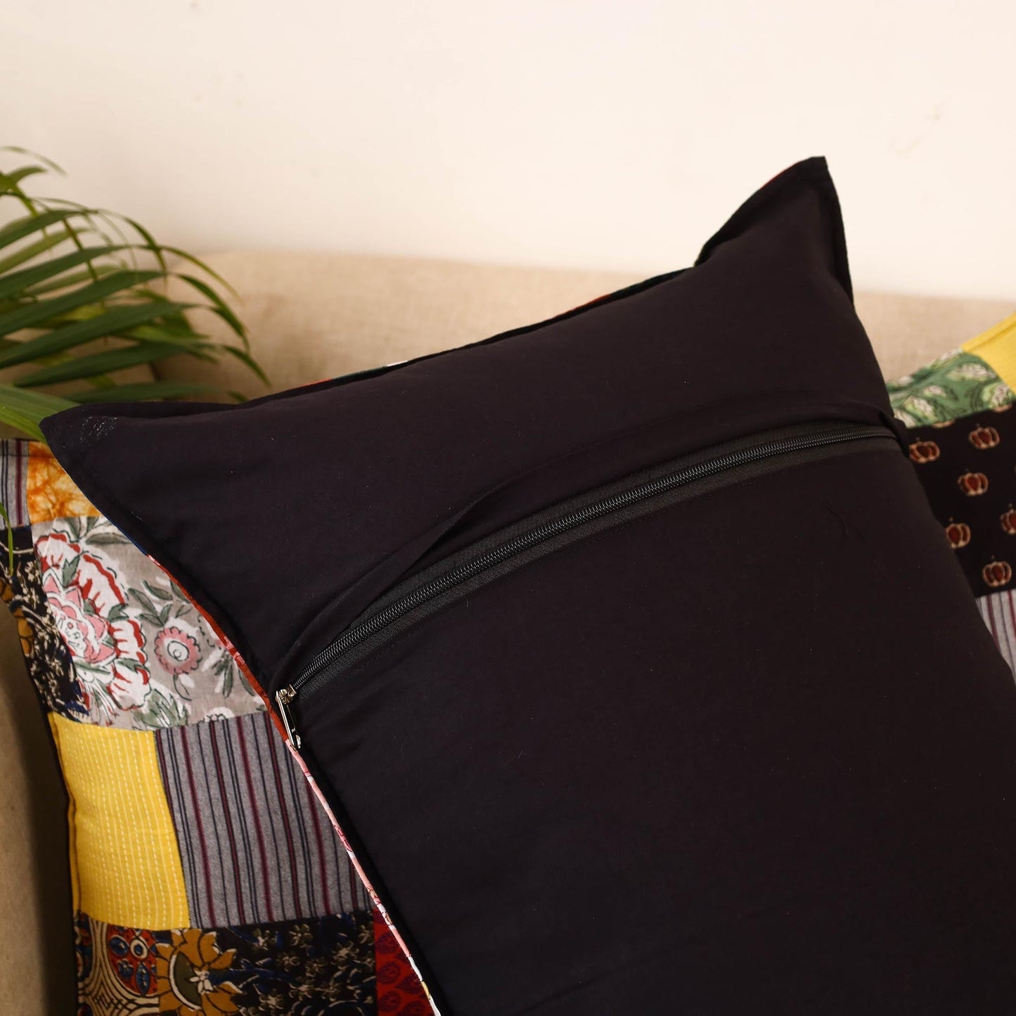 Set of 2 patchwork pillow covers 17 - handcrafted