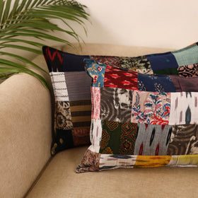 Set of 2 patchwork pillow covers 19 - handcrafted