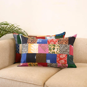 Set of 2 patchwork pillow covers 20 - handcrafted