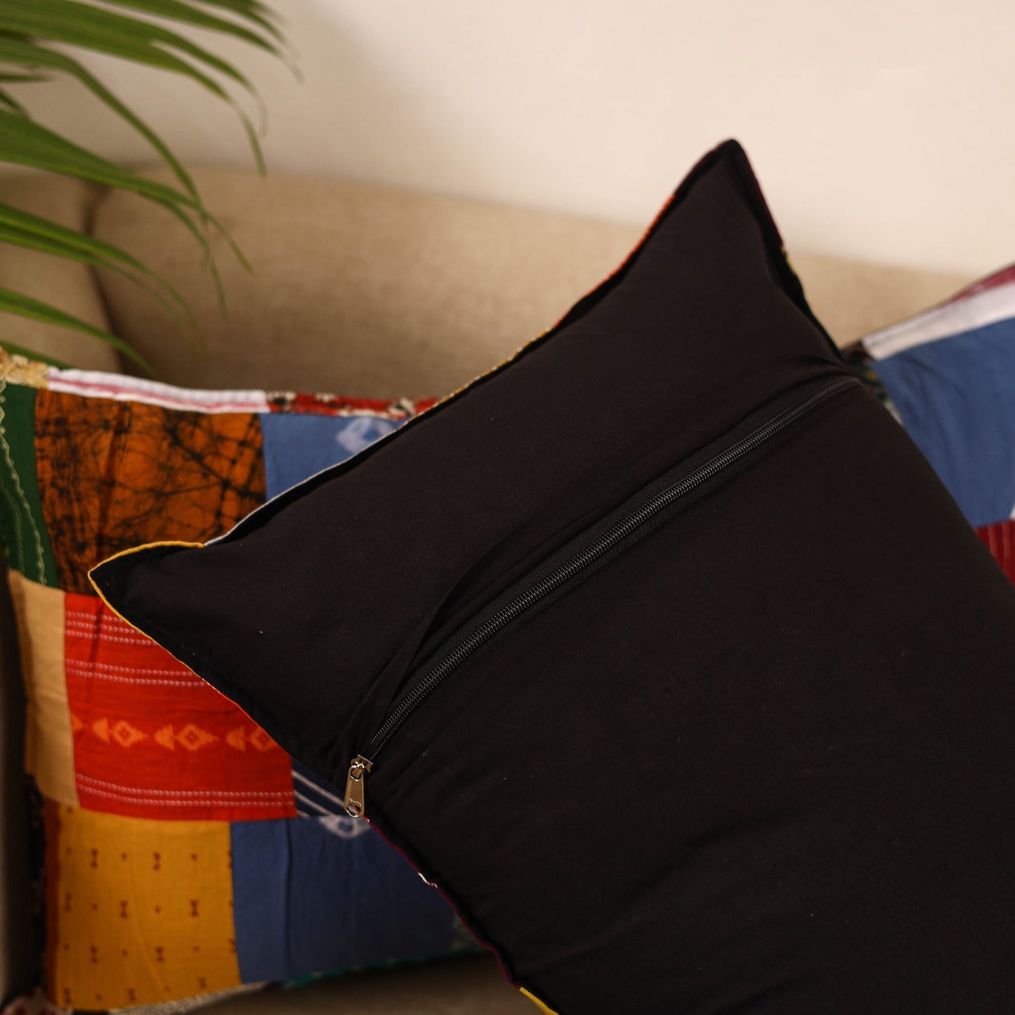 Set of 2 patchwork pillow covers 20 - handcrafted