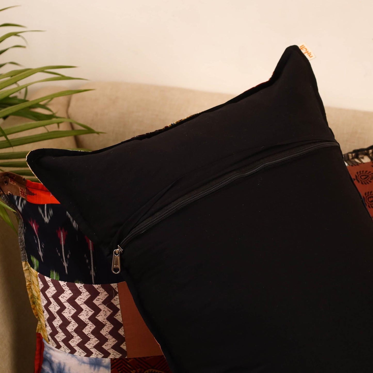 Set of 2 patchwork pillow covers 20 - handcrafted