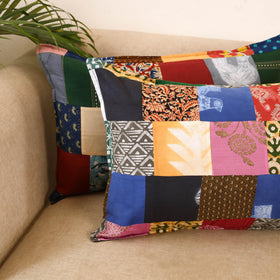 Set of 2 patchwork pillow covers 20 - handcrafted