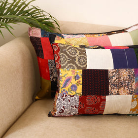 Set of 2 patchwork pillow covers 21 - handcrafted