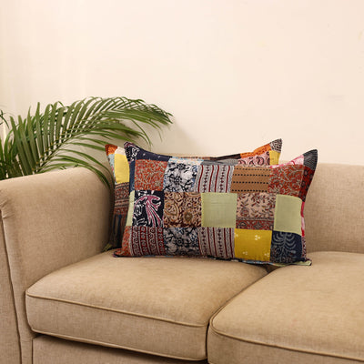 Set of 2 patchwork pillow covers 21 - handcrafted