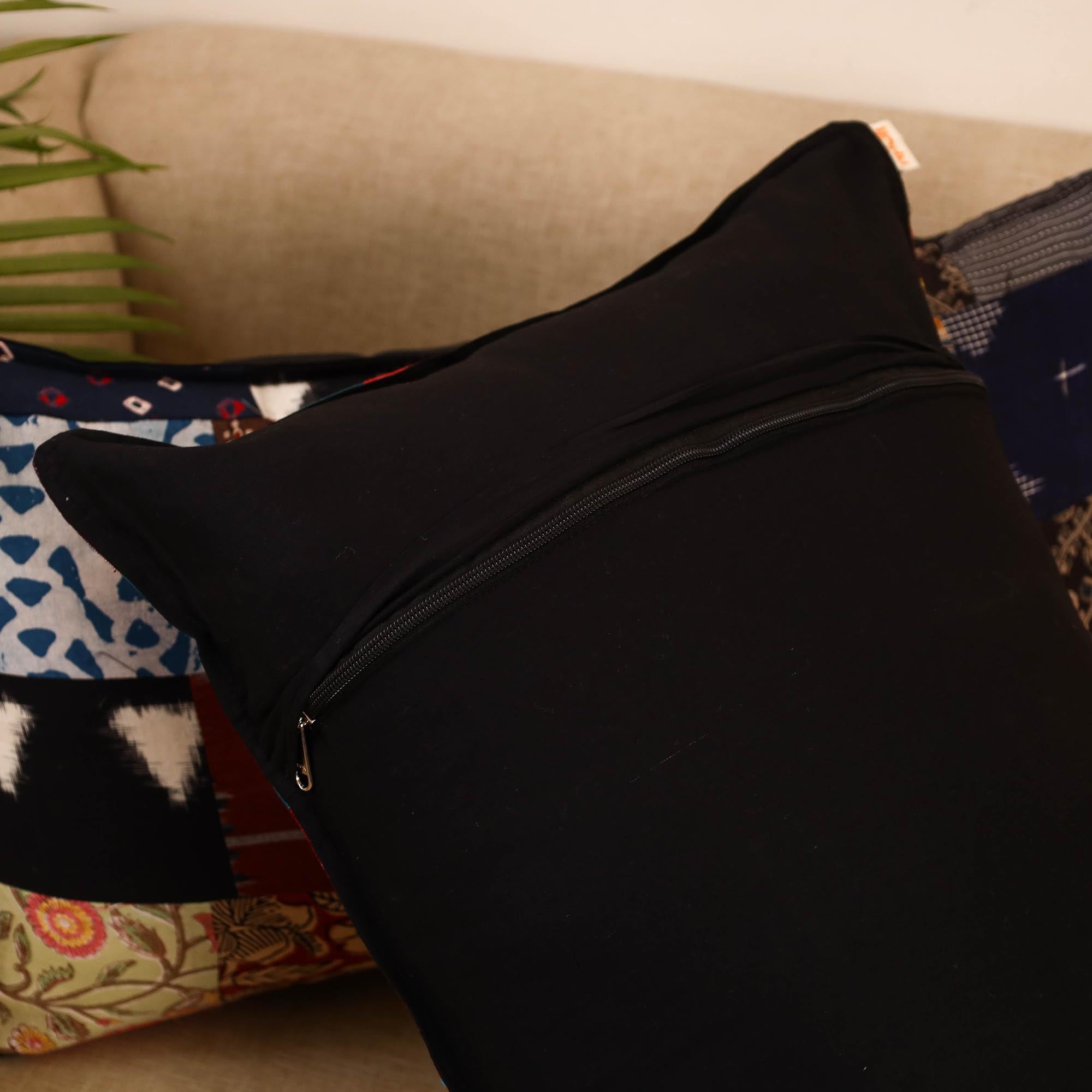 Set of 2 patchwork pillow covers 21 - handcrafted