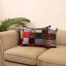 Set of 2 patchwork pillow covers 23 - handcrafted