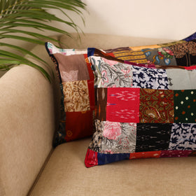 Set of 2 patchwork pillow covers 23 - handcrafted