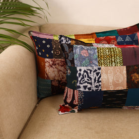 Set of 2 patchwork pillow covers 25 - handcrafted