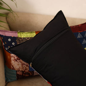 Set of 2 patchwork pillow covers 25 - handcrafted
