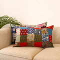 Set of 2 patchwork pillow covers 26 - handcrafted