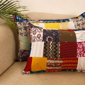 Set of 2 patchwork pillow covers 26 - handcrafted