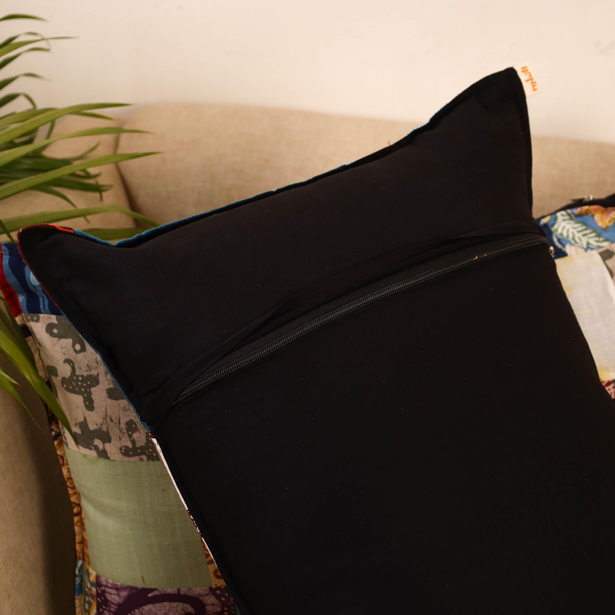 Set of 2 patchwork pillow covers 26 - handcrafted