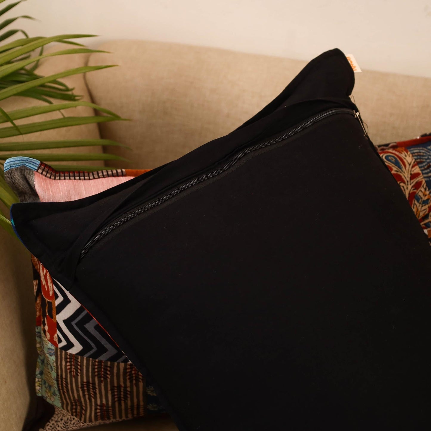 Set of 2 patchwork pillow covers 27 - handcrafted